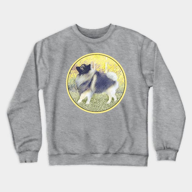 Keeshond in Aspen Crewneck Sweatshirt by Alpen Designs